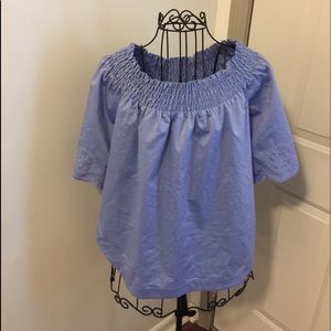 Sky blue, large, New York and company blouse